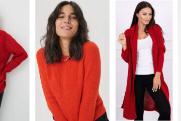Červené dámské svetry
