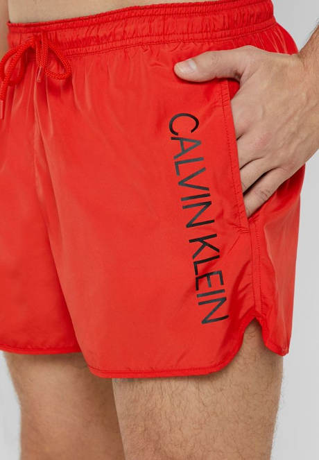 Červené pánské plavky Calvin Klein