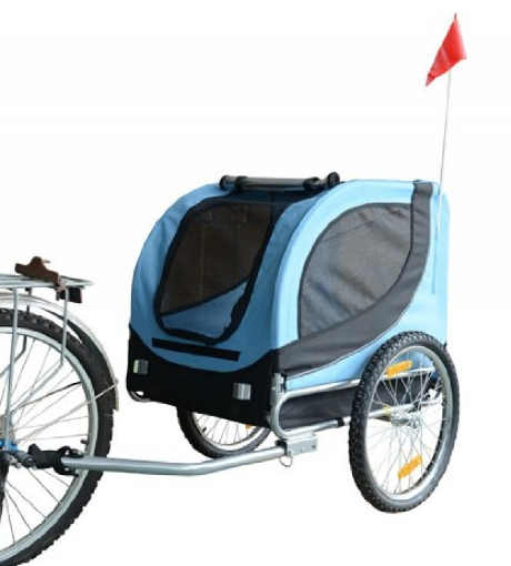 Funkční cyklistický vozík pro pejsky s úložným prostorem