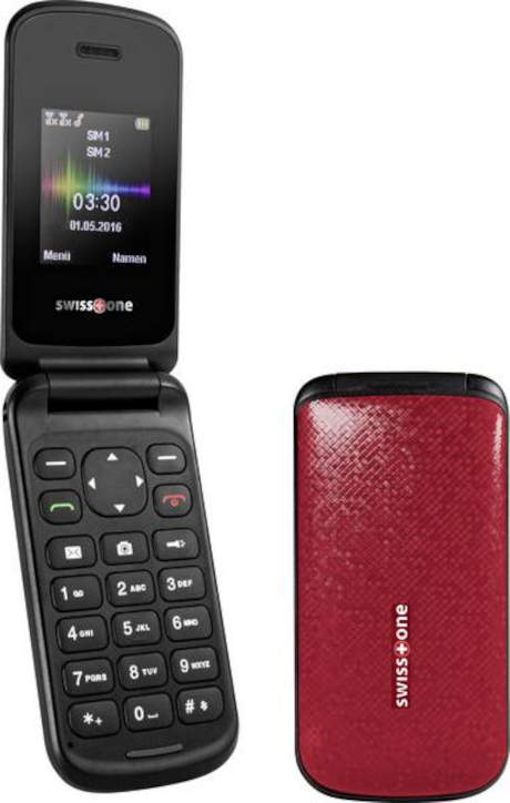 Mobilní telefon červené véčko Swisstone SC 330